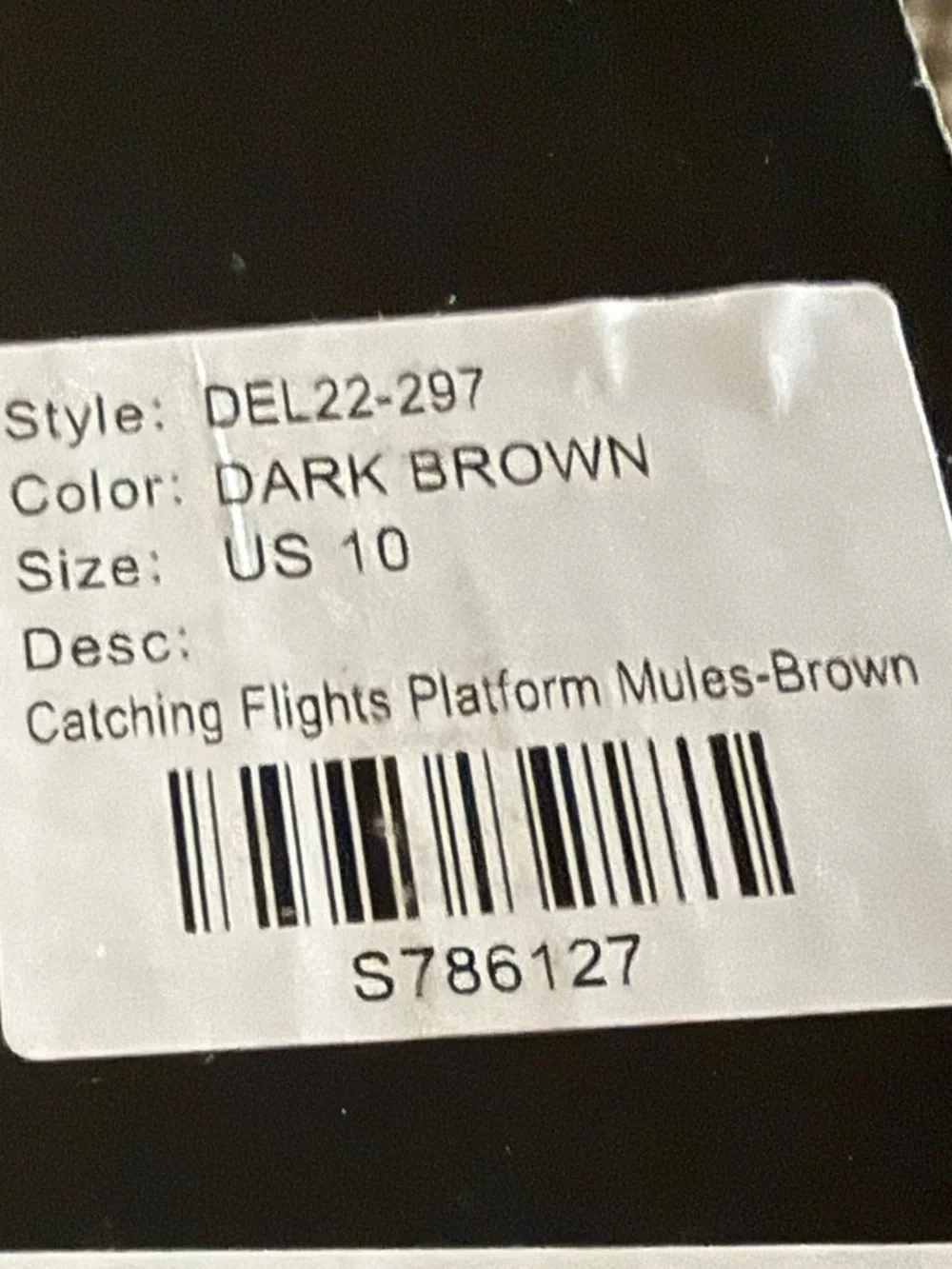 Chunky 90s Platform Clogs in Dark Brown - Picture 3 of 5